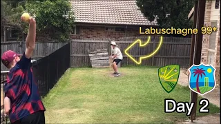 Australia VS West Indies | Backyard Test Match | Backyard Cricket | Day 2