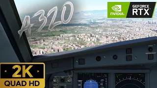 BEAUTIFUL NAPLES LANDING - A320 Cockpit View - FS2020