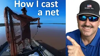 Easiest Way to Throw a Cast Net #fishing #castnetfishing #catfishbait