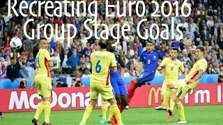 RECREATING EURO 2016 GROUP STAGE GOALS + Shots and Saves