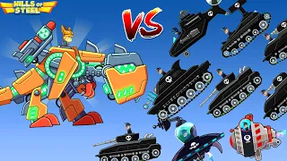 Hills Of Steel - REX Tank VS ALL BOSSES Walkthrough Tank Game Android ios Gameplay