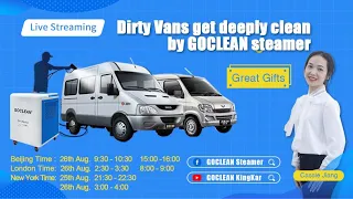 Dirty Van Get Deeply clean by GOCLEAN steamer