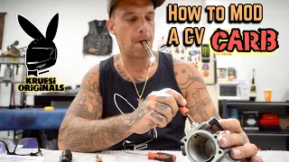 How to modify a CV carburetor for riding wheelies on a harley davidson