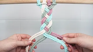 Four Strand Braid (EASY) | DIY MACRAME