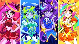 Moon Girl, Sun Girl and Star Girl in Real Life! HUNGRY PLANETS by Teen-Z