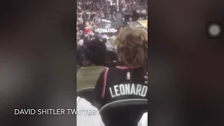 Kawhi Moms gets into shouting match with Spurs fans