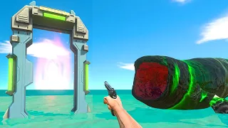 I Use the Portal Gate to Find Bloop | Hard Parkour - Animal Revolt Battle Simulator