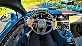 Bentley Continental GT 635HP, Limited First Edition! - POV Test Drive. Bentley GoPRO driving.