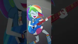 Rainbow Rocks🌈🤘 My Little Pony: Equestria Girls #shorts #mlp #cartoon #magic #music