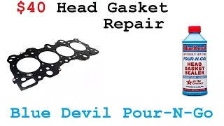 Honda Civic 1.6 Head Gasket Repair - Blue Devil Pour-N-Go Review