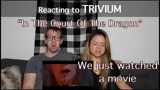 Couple Reacting to TRIVIUM "In The Court Of The Dragon" MV