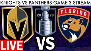 🔴 LIVE: GOLDEN KNIGHTS VS PANTHERS GAME 3 STREAM! (NHL Playoffs / 2023 Stanley Cup Final News Today)