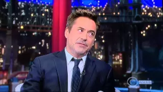 Robert Downey Jr. Late Show With David Letterman 4/23/15! Ironman!