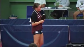 Junior girls singles final Laura Stumper VS Kristin Silbereisen (European Youth Championships 2001)