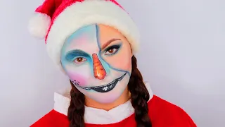 МАКИЯЖ СНЕГОВИКА | МАКИЯЖ НА НОВЫЙ ГОД 2020 | SNOWMAN MAKEUP | MAKEUP TUTORIAL