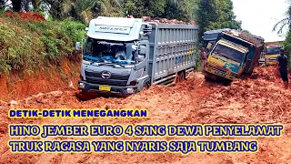 HINO JEMBER EURO 4 THE GOD SAVES THE RAGASA TRUCK WHICH NEARLY COLLAPSES