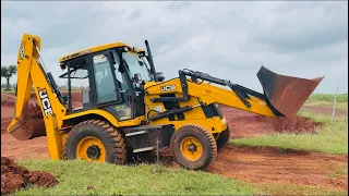 JCB Backhoe Loading Mud in Tata Truck | JCB 3DX Xtra | Tata Tipper | Loading Video