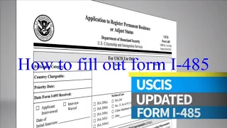 How to fill out form I-485 Adjustment of Status (Expires 2021) Part 1 (ENGLISH)