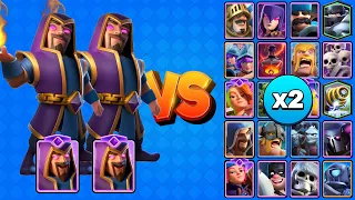 2 MAGOS EVOLUCIONADOS vs TODAS LAS CARTAS X2 | Clash Royale