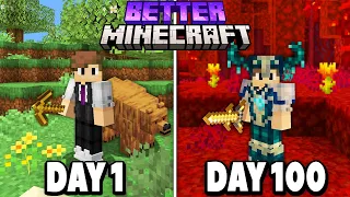 I Survived 100 Days in Better Minecraft Hardcore..