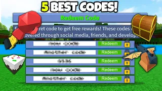 5 BEST CODES EVER!! | Build a boat for Treasure ROBLOX