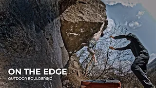 Bouldering Fight with The Edge Problem by Adam Ondra | Brno, Czechia