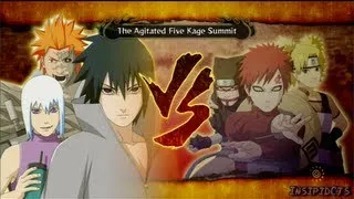 Naruto Ultimate Ninja Storm 3 Sasuke Vs The Kage S-Rank Legend (English)