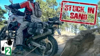 Motorcycle stuck in sand - How-to tip