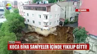 Koca bina saniyeler içinde yıkılıp gitti!