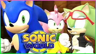 SONIC AND ROSEY AND SCOURGE PLAY SONIC WORLD