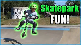 Fun at the Skatepark! | Krazy Kai Scooter Vlog