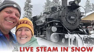 Live steam & snow!
