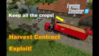 #FS22  Harvest Contract Exploit (Free Crops) / #quickguide / #exploit #cheat #hack #FarmSim22