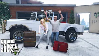 Trevor And The Loading Screen Girl's Road Trip in GTA 5 (funny)