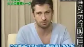 Gerard Butler kissing Emmy Rossum The Phantom of the Opera interview in Japan