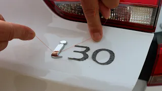 Hyundai i30 - Emblems Removal