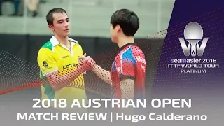 Match Review  Hugo Calderano | 2018 Austrian Open