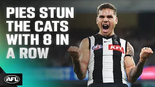 Collingwood's EIGHT unanswered goals against the Cats