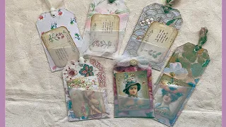 Easy Fabric Pocket Tags - Junk Journal Ideas