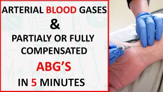 Arterial blood gases & Partially Compensated vs Fully Compensated Uncompensated ABGs in just 5 min