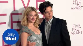 Lili Reinhart supports Cole Sprouse at Five Feet Apart premiere