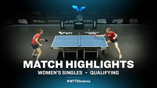 Katerina Tomanovska vs Linda Zaderova | WTT Contender Laško 2021 | WS | Qual