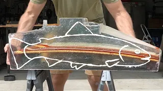 Carving A Giant Block of Epoxy & Wood.