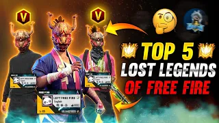 TOP 5 LOST LEGENDS IN FREE FIRE⚡⚡- OLDEST LEGENDS IN FREE FIRE