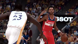Jordan Poole calls for an iso on Draymond Green during NBA 2K24 Gameplay Trailer 💀