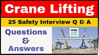 Crane lifting Safety interview questions and answers in hindi | HSE interview | HSE STUDY GUIDE