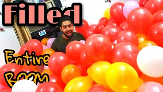 I Filled My Entire Room With Balloons And Surprised My Wife On 20K Subscribers | (EPIC REACTION)
