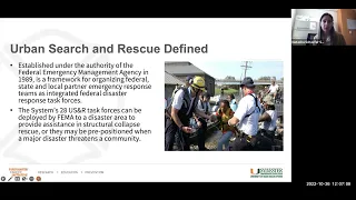 FCI October 2022 Seminar | Urban Search and Rescue Firefighter Mental Health