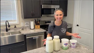 Homemade GREEK Yogurt ~ 2 Ingredients!