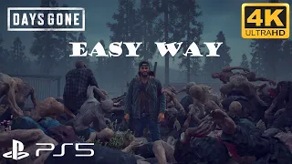 Days Gone - Clear the Chemult Horde Easy Way (Zombies) [PS5 4K ULTRAHD]